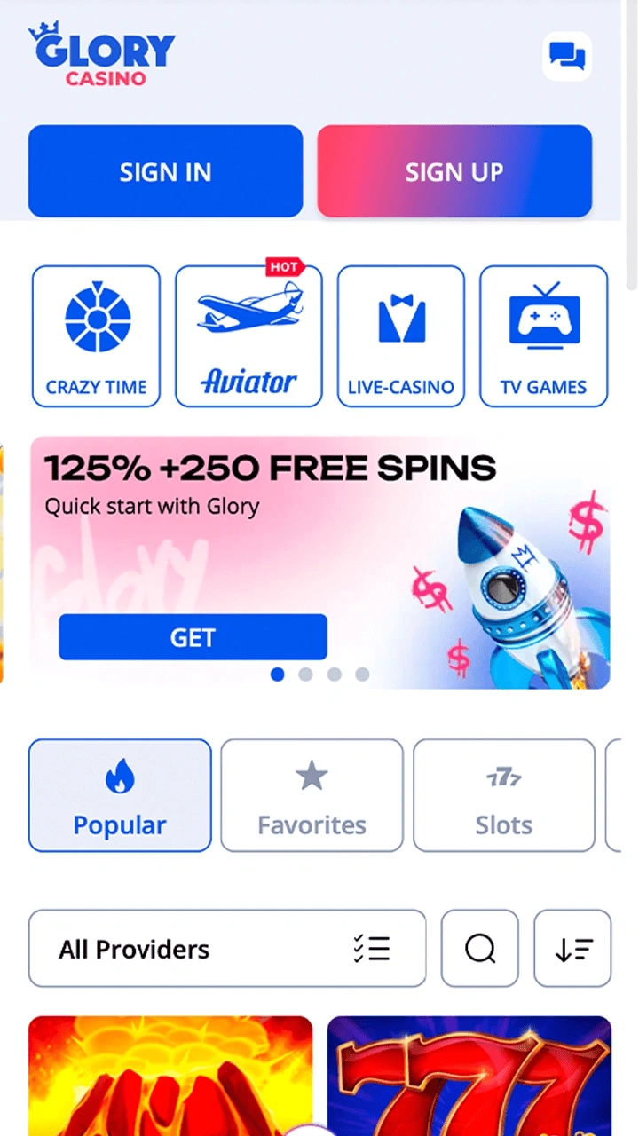 Open Glory casino